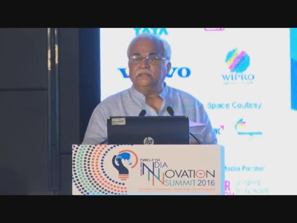 R V Deshpande, Hon'ble Minister for Large & Medium Industries and Infrastructure, GoK speaks on Innovation